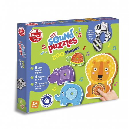 Jucării și Jocuri pentru copii - Puzzle cu sunete - Animale Zoo, din spuma EVA