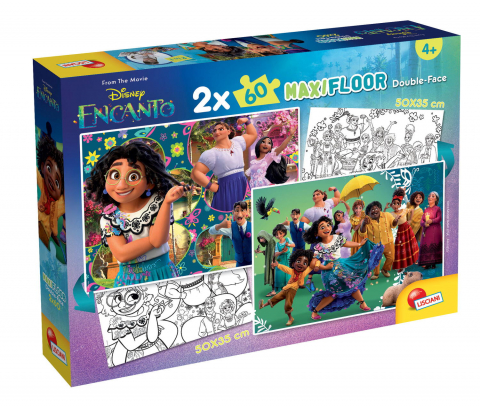 Jucării și Jocuri pentru copii - Puzzle de colorat - Encanto (2 x 60 piese)