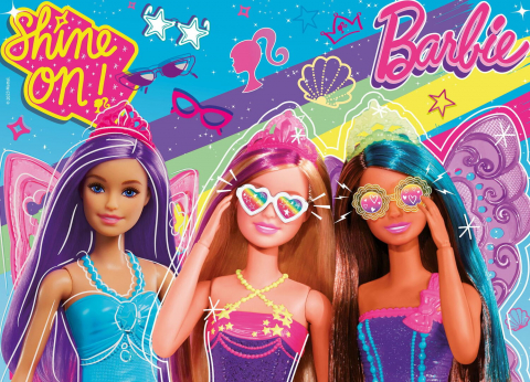 Puzzle de colorat maxi - Barbie (4 x 48 de piese) [3]