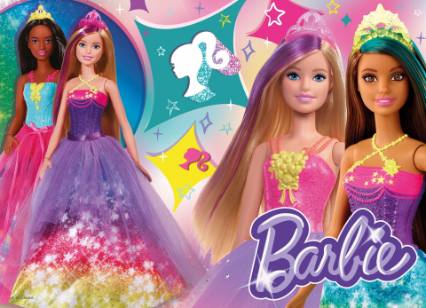 Puzzle de colorat maxi - Barbie (4 x 48 de piese) [2]