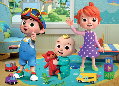 Puzzle de colorat maxi - Cocomelon si ursuletul (60 piese) [1]