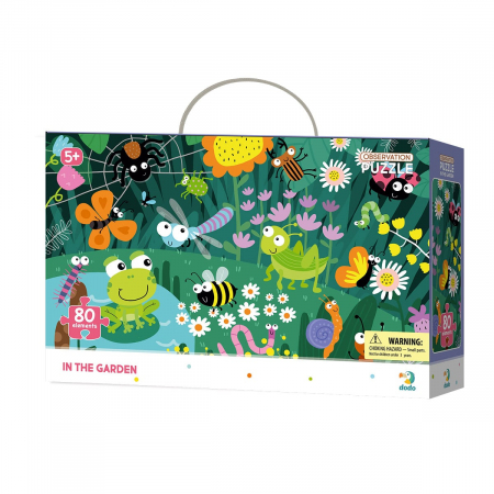 Jucării și Jocuri pentru copii - Puzzle de observare, In gradina, 80 piese, 5-10