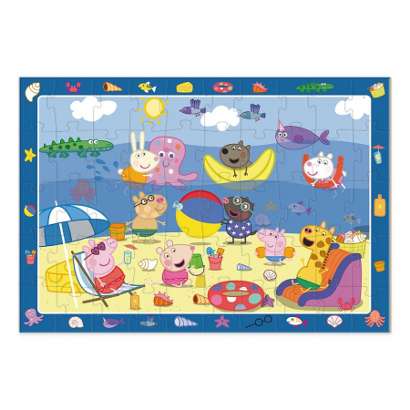 Puzzle de observare Peppa Pig, Vacanta de vara, 50 piese, 5-10 [1]
