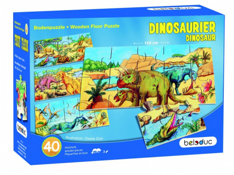 Jucării și Jocuri pentru copii - Puzzle de podea Dino Beleduc