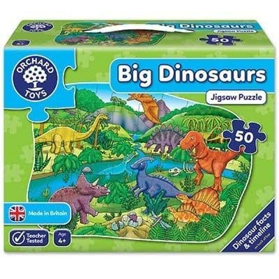Jucării și Jocuri pentru copii - Puzzle de podea Dinozauri (50 piese) BIG DINOSAURS, Orchard Toys