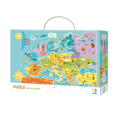 Jucării și Jocuri pentru copii - Puzzle - Descopera Europa (100 piese)