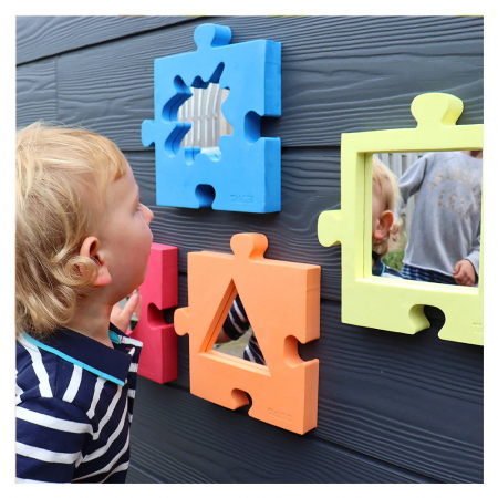 Puzzle din burete cu oglinzi, 4 piese, TickiT [2]