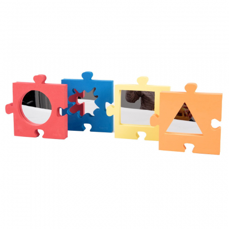 Puzzle din burete cu oglinzi, 4 piese, TickiT [3]