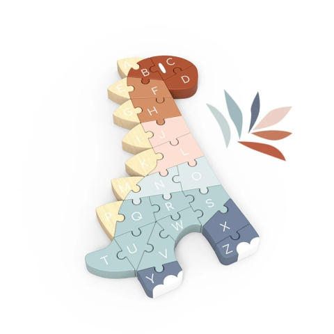 Puzzle din lemn ABC Dino, Speedy Monkey pentru Baiat, Fata varsta 1 - 3, 3 - 6 [1]