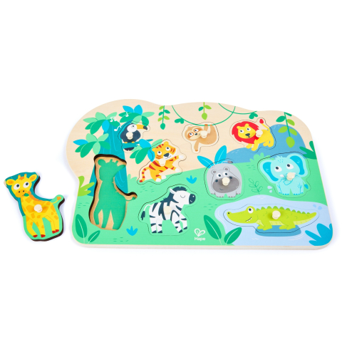 Puzzle din lemn - Animale salbatice varsta 2 ani+ [1]