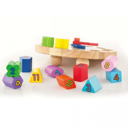 Puzzle din lemn, Ceas, Viga Toys [1]