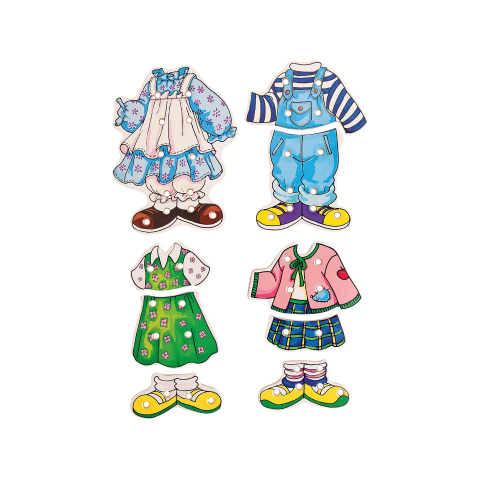 Puzzle din lemn - Imbraca fetita, copii varsta 3 ani+ [2]