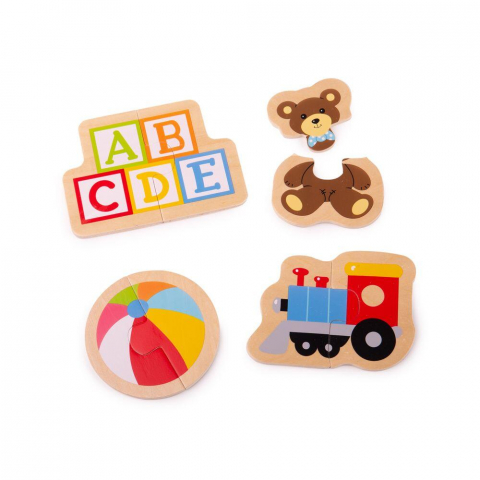 Jucării și Jocuri pentru copii - Puzzle din lemn - Jucarii (8 piese)