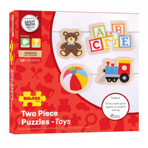 Puzzle din lemn - Jucarii (8 piese) [2]