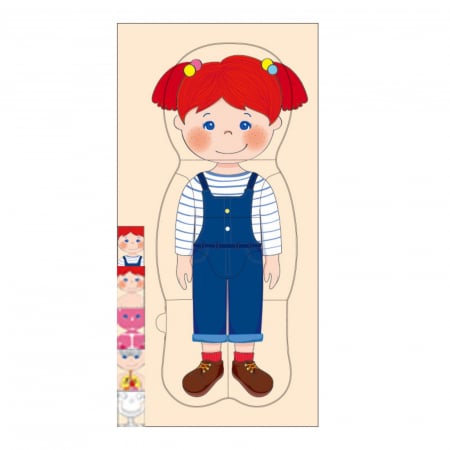 Puzzle din lemn, multistrat, anatomia corpului uman ⭐ Fata. [6]