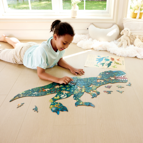 Puzzle - Dinozaur cu piese tematica dinozaur, 202 piese, copii varsta 8 ani+ [6]