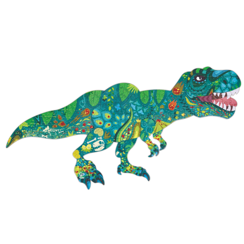 Jucării și Jocuri pentru copii - Puzzle - Dinozaur cu piese tematica dinozaur, 202 piese, copii varsta 8 ani+