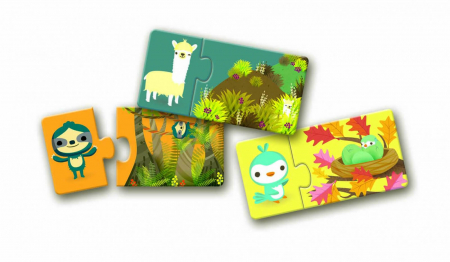 Puzzle doua piese invatarea habitatului animalelor [3]