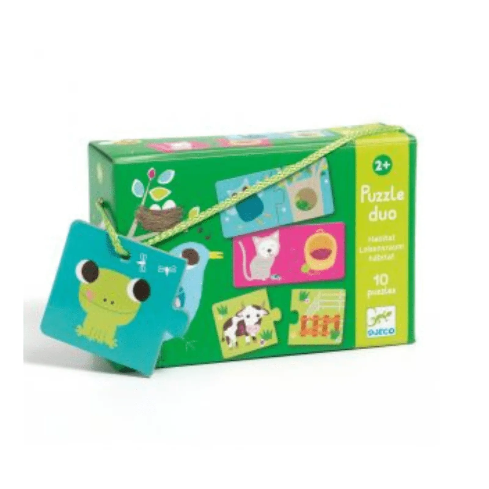 Puzzle din 2 piese habitatul animalelor