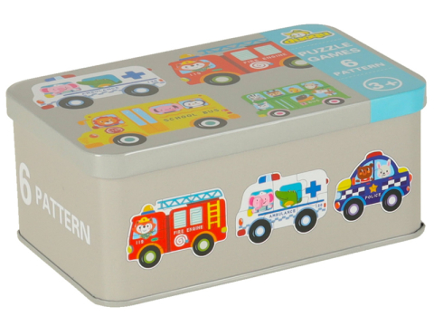 Puzzle Educativ pentru Copii cu Vehicule, 30 Piese si Cutie Practica [3]