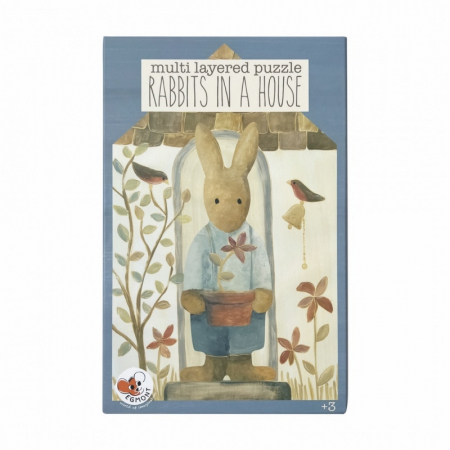 Familia de iepurasi, Puzzle in straturi, Egmont Toys, varsta 3 - 6 ani, Baiat, Fata [1]