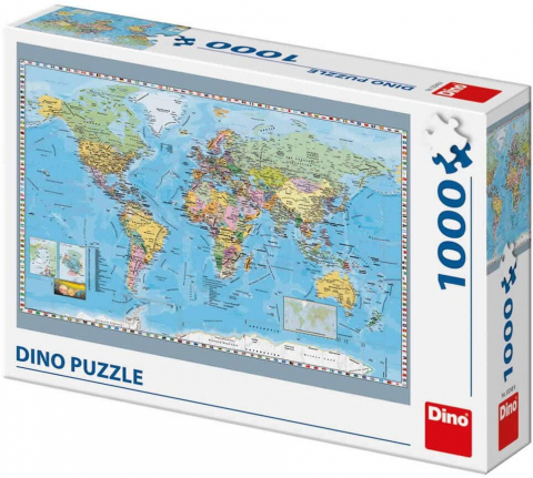 Jucării și Jocuri pentru copii - Puzzle - Harta politica a lumii (1000 piese)
