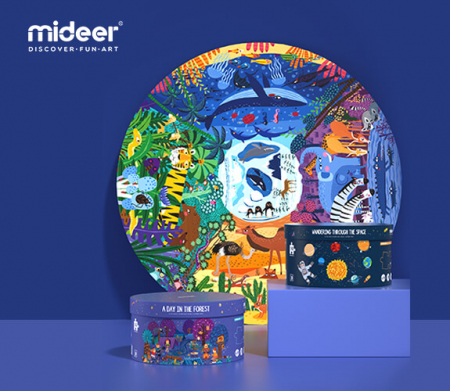 Puzzle in cutie cadou, O zi in padure, 150 piese, nivel avansat [2]