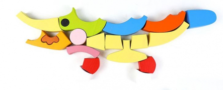 Joc Tangram,❤️ Puzzle Lemn Tangram Urs [2]