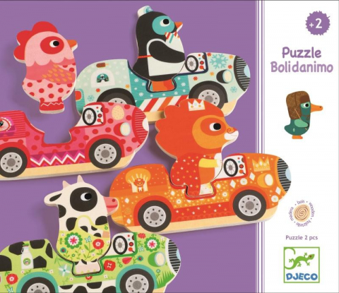 Jucării și Jocuri pentru copii - Puzzle interschimbabil Vehicule colorate, Djeco