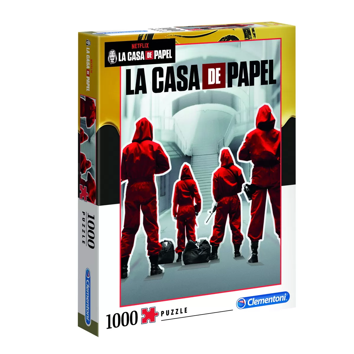 Jucării și Jocuri pentru copii - La Casa de Papel, Money Heist, Puzzle 1000 piese, Clementoni, varsta de la 14 ani la +15 ani