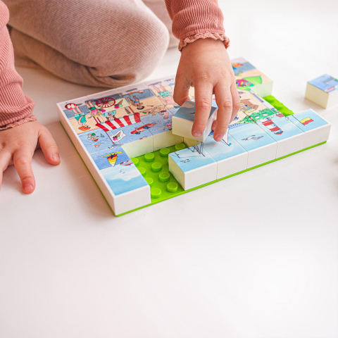 Puzzle La plaja Hubelino (35 piese), copii varsta 4 ani+,6 ani+ [3]