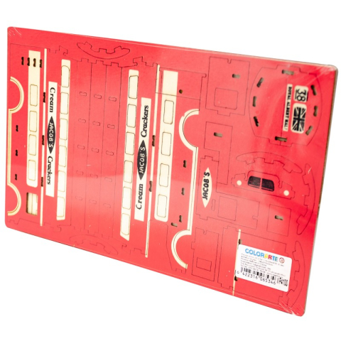 Puzzle lemn 3D - Autobuz scolar, 2 foi, CNX, B-060 [2]