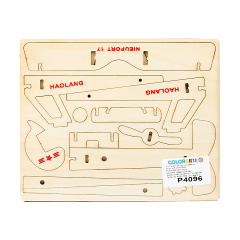Puzzle lemn 3D - Avion, 2 foi, Colorarte, A-05 [1]