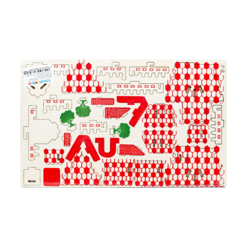 Puzzle lemn 3D - Casa mare / Casa mica, 2 foi, CNX, B-011 [2]