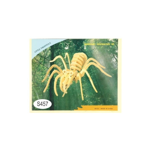 Jucării și Jocuri pentru copii - Puzzle lemn 3D - Tarantula, 2 foi, Colorarte, A013-2