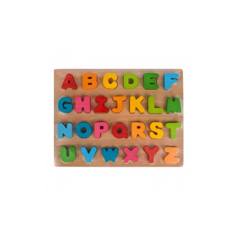 Jucării și Jocuri pentru copii - Puzzle lemn decupat, relif MegaCreative, litere, 435865