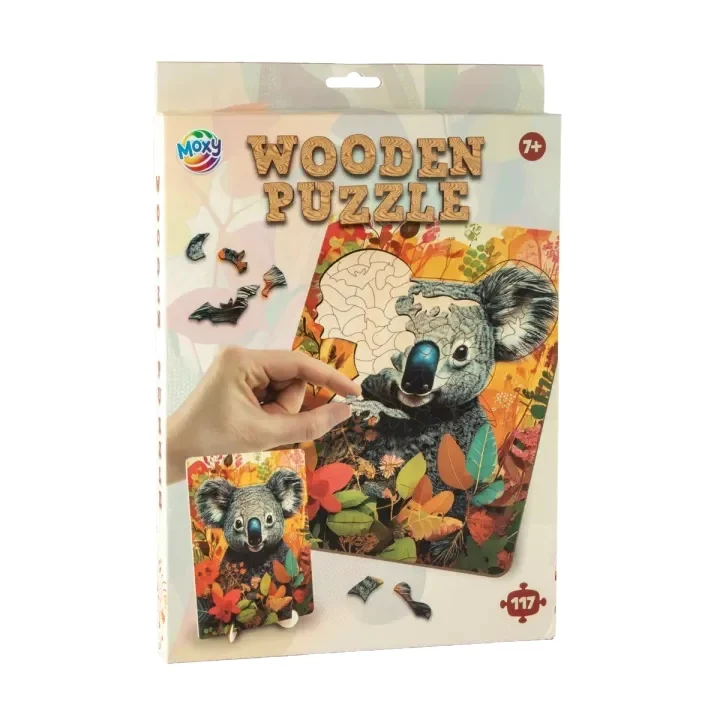 Jucării și Jocuri pentru copii - Puzzle lemn Koala 130 piese  Grafix 
