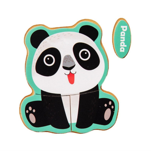 Jucării și Jocuri pentru copii - Puzzle lemn - Mini Animale / Masini, 3 piese, Colorarte
