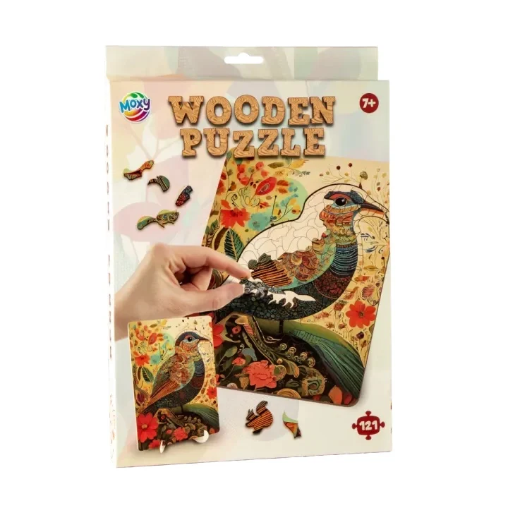 Jucării și Jocuri pentru copii - Puzzle lemn Pasare 130 piese  Grafix 