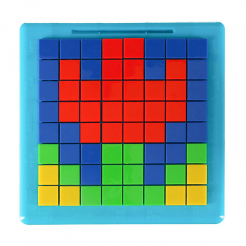 Puzzle logic si mozaic STEM copii, 175 piese si 20 sabloane, 3 ani+ [13]