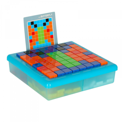 Puzzle logic si mozaic STEM copii, 175 piese si 20 sabloane, 3 ani+ [12]