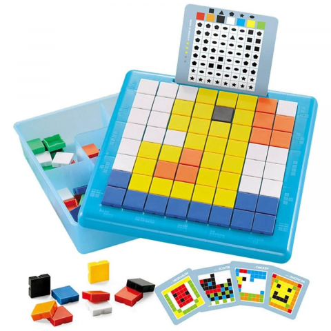 Puzzle logic si mozaic STEM copii, 175 piese si 20 sabloane, 3 ani+ [4]