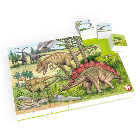 Puzzle Copii - Puzzle Lumea dinozaurilor Hubelino (35 piese), copii varsta 4 ani+,6 ani+