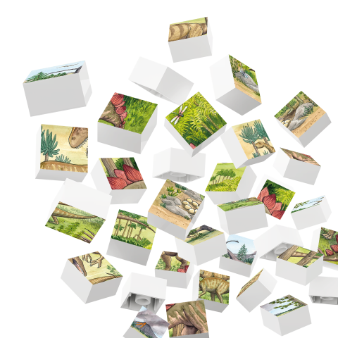 Puzzle Lumea dinozaurilor Hubelino (35 piese), copii varsta 4 ani+,6 ani+ [1]