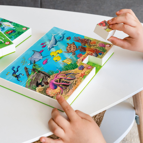 Puzzle Lumea subacvatica Hubelino (35 piese), copii varsta 4 ani+,6 ani+ [2]