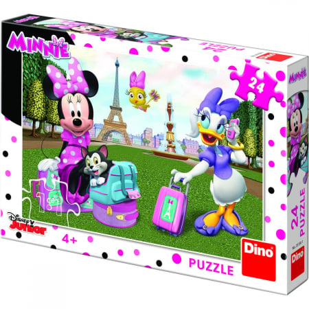 Puzzle cu piese mari Minnie si Daisy cu 24 de piese. [0]