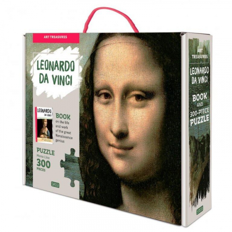 Jucării și Jocuri pentru copii - Puzzle Mona Lisa (300 piese+carte)