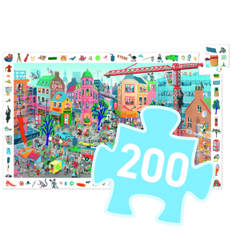 Puzzle observatie Orasul, Djeco, varsta 3 - 6 ani, Baiat, Fata [3]