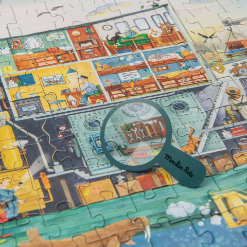 Puzzle observatie Sub apa, Moulin Roty Baiat, Fata, varsta 3 - 6 ani, 6 - 9 ani [1]