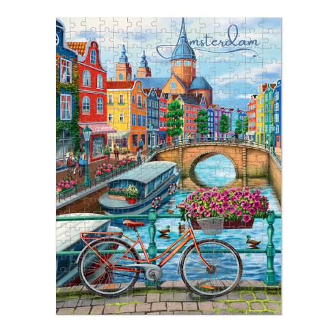 Puzzle orase, Amsterdam, 300 piese, copii varsta 8+ ani [2]